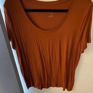 Pumpkin orange colored tshirt